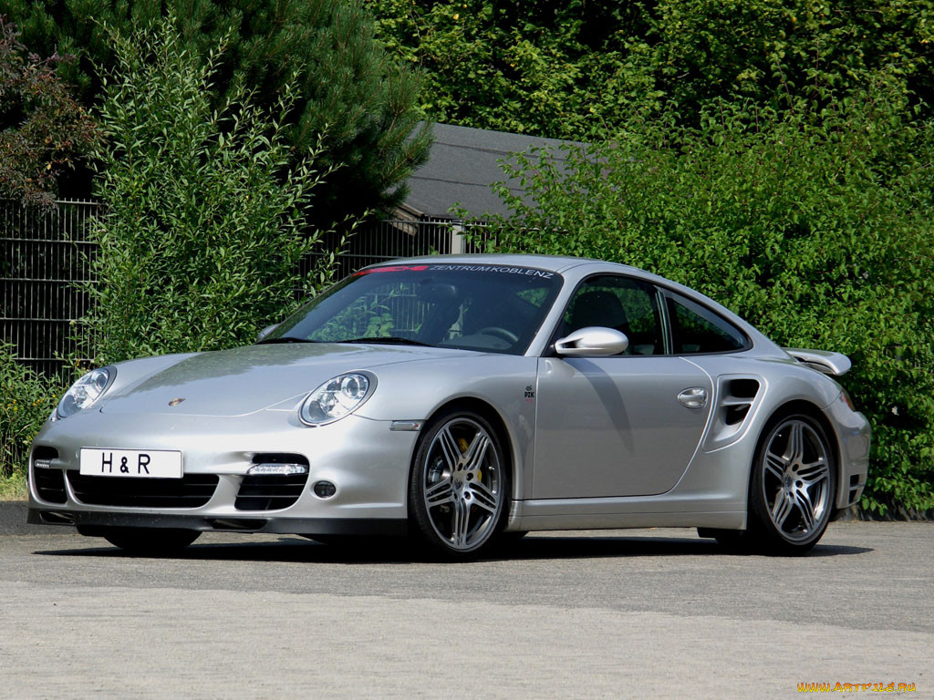 porsche, h&r, 911, turbo, 